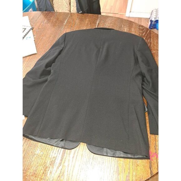 New 41R Gianni la Collezioni Black Wool Tuxedo Suit Sport Coat Jacket Blazer NWT - Picture 6 of 7
